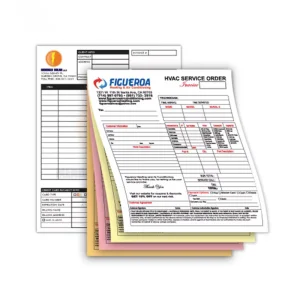 4 Ply Service Order Form or Bill Book (Carbon Copy)